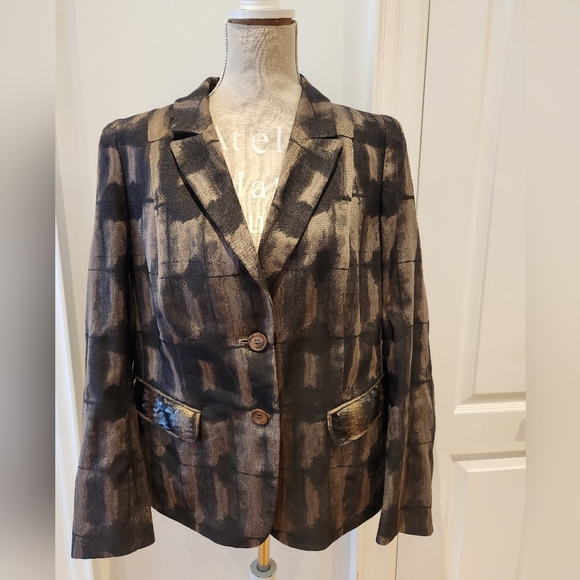 Basler Selection Elegant Women's Patterned Blazer - Picture 2 of 7